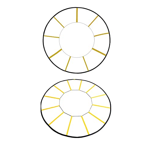 Escalera redonda de agilidad, equipo de entrenamiento de velocidad, escalera de ejercicio para fútbol, deportes de fitness, escalera circular de velocidad y agilidad