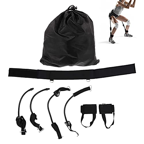 EUROXANTY Bandas elásticas para el Entrenamiento de las Piernas | Cinturón y Gomas de Resistencia para Ejercicios de Glúteos | Kit de Entrenamiento de Salto vertical