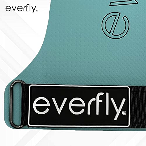 Everfly Calleras para Crossfit - Grips Sin Agujeros Fibra de Carbono – Guantes Gimnasio Hombre Mujer Protección de Manos - Diseño Ergonómico Guantes Gym Pesas Fitness Halterofilia (E+, TurqBlack)