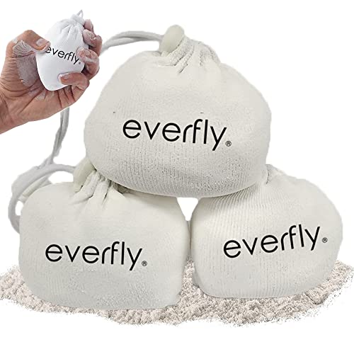 Everfly Magnesio en Bolas Polvo Crossfit - 3x60gr - Chalk Balls - Escalada Calistenia Halterofilia Tenis Padel Gym Pole Dance - Sudor Manos - Bolsa Tiza para Manos - Extra Agarre Grip - Dry Hands