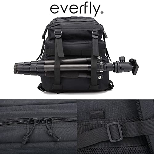 Everfly Mochila Tactica Militar 45L - Oxford 800D (Negro)