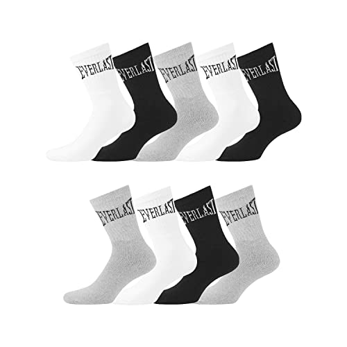 Everlast Calcetines Hombre Deporte Soporte Antideslizante - Paquete de 9 - Calcetines Altos Hombre, Resistentes & Flexibles