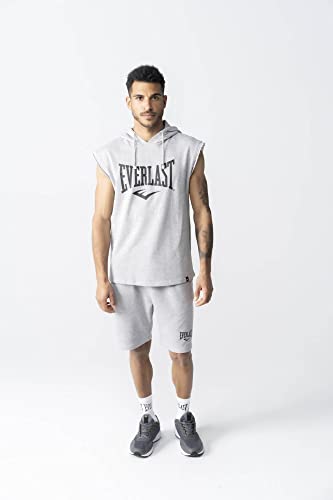 Everlast Meadown Sudadera Con Capucha para Hombre, Gris Jaspeado, M, Ue