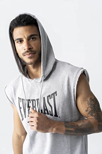 Everlast Meadown Sudadera Con Capucha para Hombre, Gris Jaspeado, M, Ue