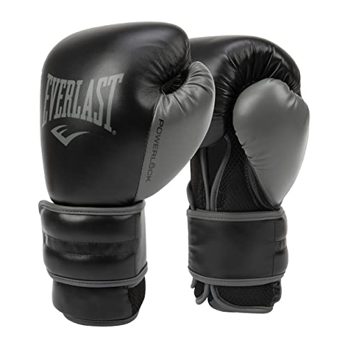 Everlast Powerlock 2R Guantes Unisex para Adultos, Negro, 453 G (16 Oz) Ue