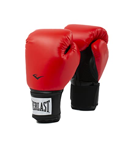 Everlast Unisex – Guantes de Boxeo para Adultos Pro Style 2 Guantes, Rojo, 10oz