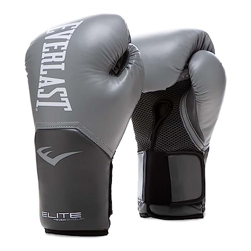 Everlast Unisex Pro Styling Elite Guantes De Deporte Boxeo, Gris, 14oz