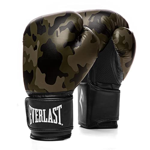 Everlast Unisex Spark Training Guantes Mitones, Camoflaje, 12oz