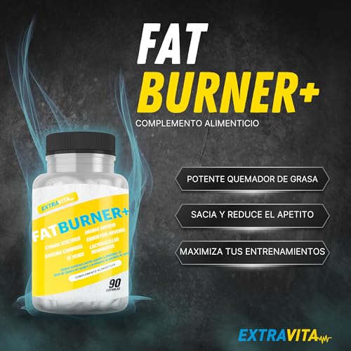 ExtraVITA- Potente Quemagrasas Termogénico, Para Adelgazar Muy Rapido y Efectivo | Garcinia Cambogia | Adelgazante para eliminar y perder Peso | 90 Cápsulas