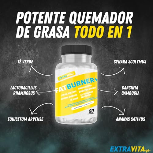 ExtraVITA- Potente Quemagrasas Termogénico, Para Adelgazar Muy Rapido y Efectivo | Garcinia Cambogia | Adelgazante para eliminar y perder Peso | 90 Cápsulas