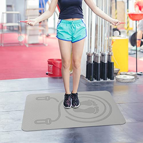 FacynColchoneta para Saltar la Cuerda | Alfombrilla para Saltar la Cuerda - Fitness Antideslizante para Entrenamiento, Cardio, Suelo Gimnasio en casa, Gruesa y Ligera, Ideal