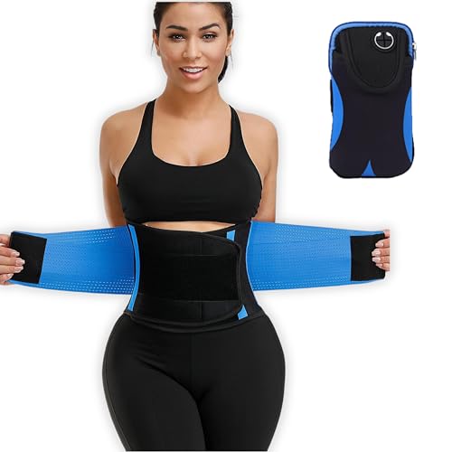 Faja Lumbar Hombre y Mujer. Cuida de Forma Sencilla tu Postura y Evita Dolores y Enfermedades-Corrector Postura Espalda con Brazalete Móvil Running de Regalo-Cinturón Lumbar Gimnasio-Faja Reductora