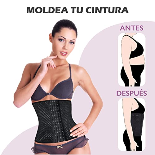 Fajas Reductoras Mujer Moldeadora De Cintura Corporal.Faja Lumbar Mujer Con Corset Reductor Abdominal Para Una Postura Correcta De La Espalda.Faja Colombiana Mujer Para Estilizar La Cintura (talla 1)