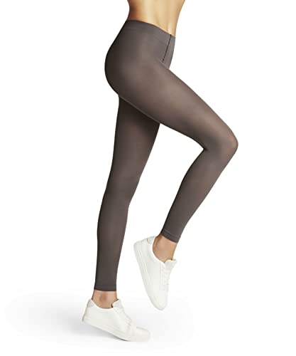 FALKE Pure Matt 50 DEN W LE fino 50 den semi opaco unicolor 1 pieza, Leggings Mujer, Gris (Platinum 3903) nuevo - ecológico, S