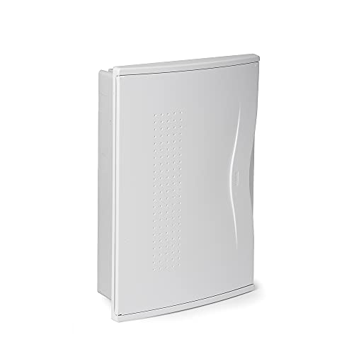 FAMATEL – Armario Nuova Empotrar | IP40 | 36 elementos | 440 x 286 x 78 mm | Puerta opaca | Gris, blanco