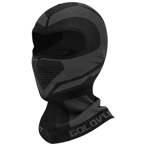 Faneam Pasamontañas Moto Invierno Hombre y Mujer,Balaclava Térmica,Mascarilla Calentador de Cuello Anti Viento,Pasamontañas Transpirable para Ciclismo,Moto,Esquí,Negro