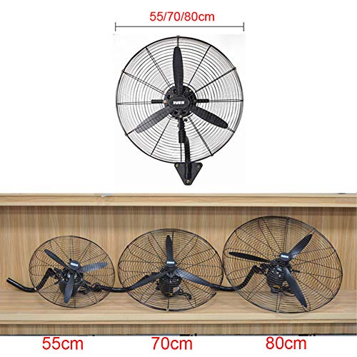 Fans Ventilador de pared oscilante, ventilador industrial grande para garaje, gimnasio, 3 velocidades, cable de alimentación extra largo de 3M