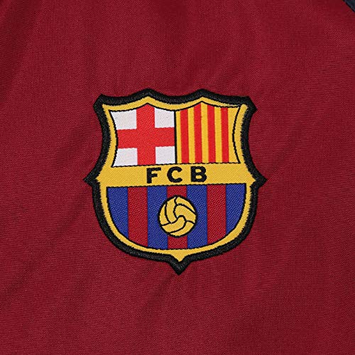 FC Barcelona - Chaqueta cortavientos oficial - Para hombre - Impermeable - Azul marino / rojo - 3XL