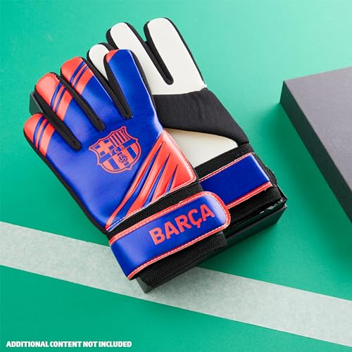 FC Barcelona Guantes Portero Futbol Niño, Guantes de Portero Futbol Tienda Oficial Equipacion Barcelona (Tamaño 5)