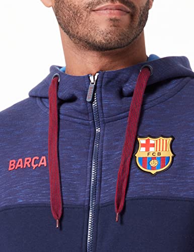 FCB Abierta Nº 2 (Nuevo Diseño), Sudadera Con Capucha Hombre, Marino, L