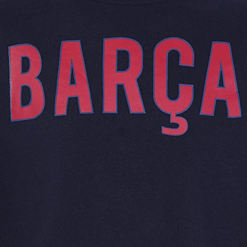 FCB FC Barcelona - Sudadera Oficial para Hombre - con el Escudo del Club - Mediana