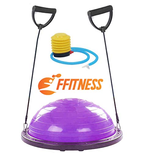 FFitness Half Ball with Rope, Violeta, Talla Única