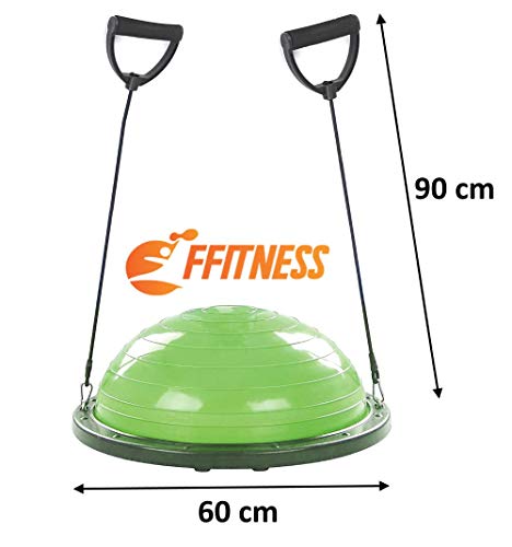 FFitness Half Ball with Rope, Violeta, Talla Única