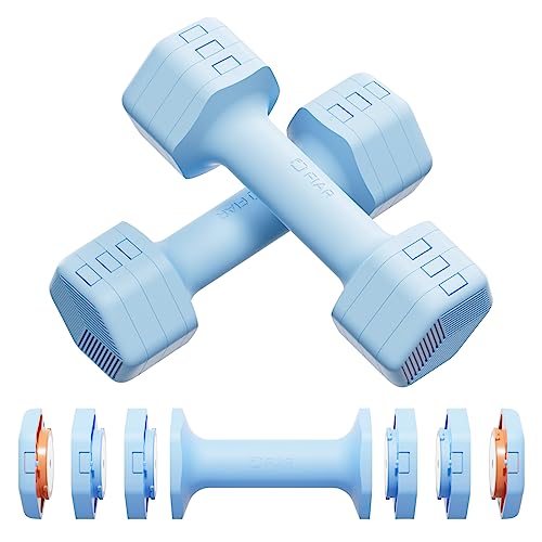 Fiar Mancuernas de Mujer El Conjunto de Pesas Set Pequeñas Ajustables Disponibles en 1.8/2.7/3.6/4.5Kg/ (en Pares) para Varios Ejercicios de Entrenamiento Aeróbico Casa Fitness Dumbbell