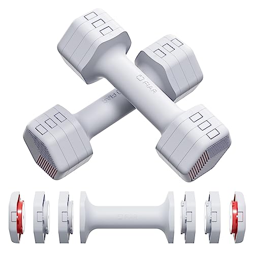 Fiar Mancuernas de Mujer El Conjunto de Pesas Set Pequeñas Ajustables Disponibles en 1.8/2.7/3.6/4.5Kg/en Pares para Varios Ejercicios de Entrenamiento Aeróbico Casa Fitness Dumbbell