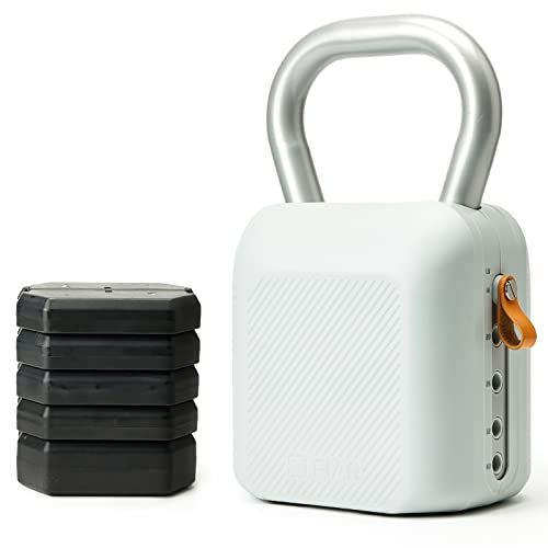 Fiar Pesa Rusa Ajustables Kettlebell - 6 Pesas (3.8kg-18kg), Fondo Antideslizante de Silicona, Campana Ergonómica Para Ejercicios de Fitness en Casa y Entrenamiento de Fuerza