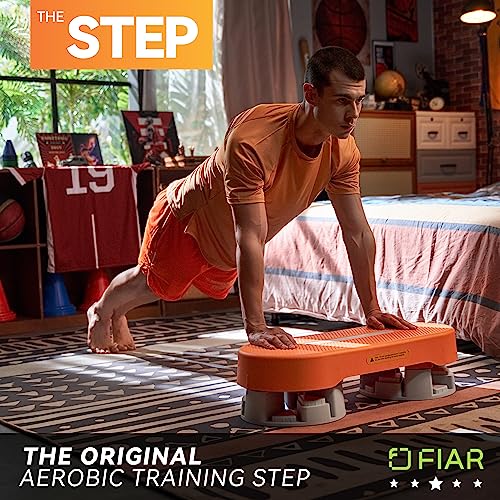 Fiar Steps de Aerobic Para Fitness Stepper - 3 Alturas Ajustables y Superficie Antideslizante Steps de Aerobic, Accesorios Para Fitness y Ejercicio