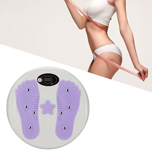 Figure Trimmer Core Ab Twister Board para Ejercicio, Disco de Torsión de Cintura Electrónico Portátil, Masaje de Pies Contando Ab Tabla de Ejercicios para Fitness, Pérdida de Peso, Culturismo