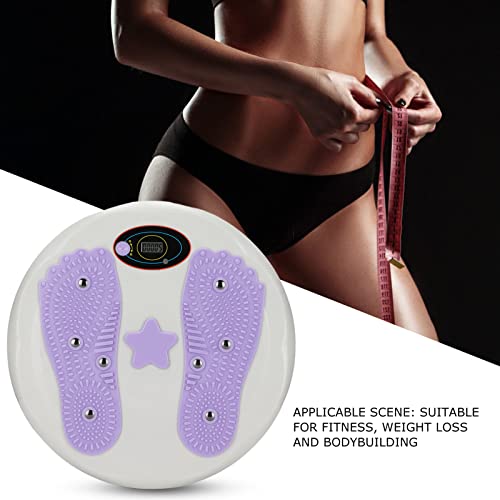 Figure Trimmer Core Ab Twister Board para Ejercicio, Disco de Torsión de Cintura Electrónico Portátil, Masaje de Pies Contando Ab Tabla de Ejercicios para Fitness, Pérdida de Peso, Culturismo