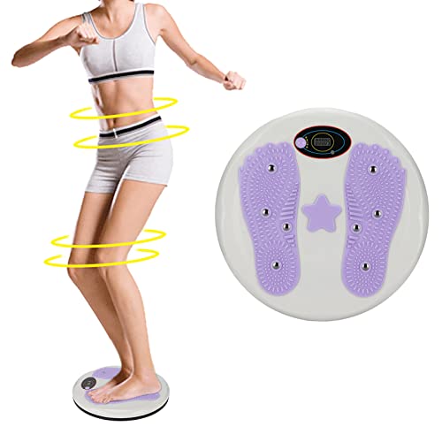 Figure Trimmer Core Ab Twister Board para Ejercicio, Disco de Torsión de Cintura Electrónico Portátil, Masaje de Pies Contando Ab Tabla de Ejercicios para Fitness, Pérdida de Peso, Culturismo