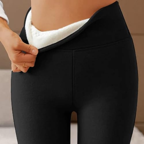 FINPAN Pantalones térmicos de Invierno para Mujer, Leggings De Invierno para Mujer con Forro Polar, Leggings de Yoga para Mujer para Gimnasio, Ejercicio, hogar, Correr, Hacer Ejercicio, Senderismo