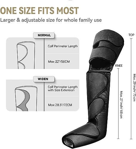 FIT KING Botas Presoterapia Piernas, Masajeador de Piernas Ayuda con la Hinchazón y Relaja los Músculos Botas de Compresión de Aire para Piernas