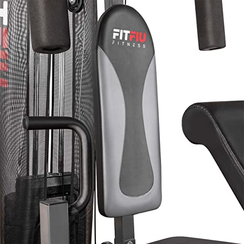 Fitfiu Fitness GYM-300 - Máquina de Fitness Multiestación para Entrenamiento Completo Gimnasio con Saco y Bola de Boxeo, Aumentar y tonificar Musculatura