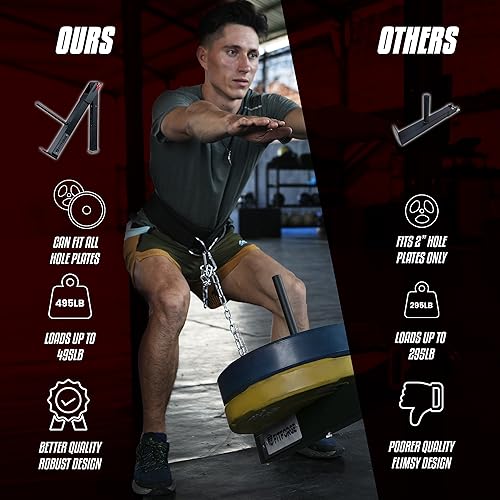 FitForge Accesorio para Sentadillas de cinturón para Rack – Accesorio de Soporte de Sentadillas para Ahorro de Espacio – Soporte de Sentadillas de Jaula de Potencia Adicional para Gimnasio en casa,