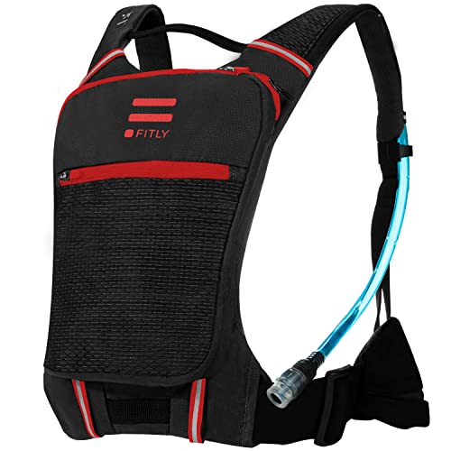 FITLY Minimalist Running Pack | Mochila para Correr Unisex con Soporte para el teléfono, Almacenamiento y cinturón torácico | para Llevar Objetos personales al Correr | Equipo para Correr