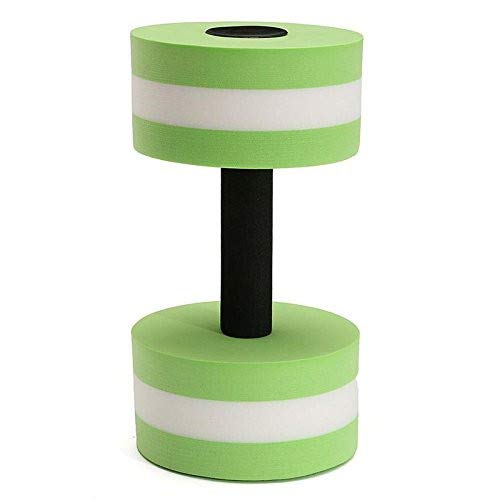 Fitness 1 Aqua Ejercicio Piscina Barbells Mancuernas Barras Espuma Mano Par Fitness & Yoga Equipment Compra Venta Maquinas Gimnasio (Green, One Size)