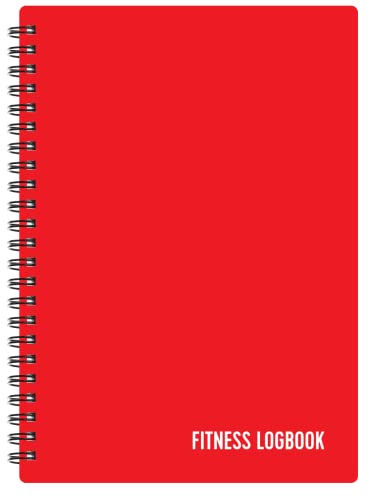 Fitness Logbook – Track 150 entrenamientos – Papel grueso, cubierta de polietileno – A5 6 x 8 pulgadas – Diario de entrenamiento sin fecha, libro de registro de planificador para rastrear la pérdida