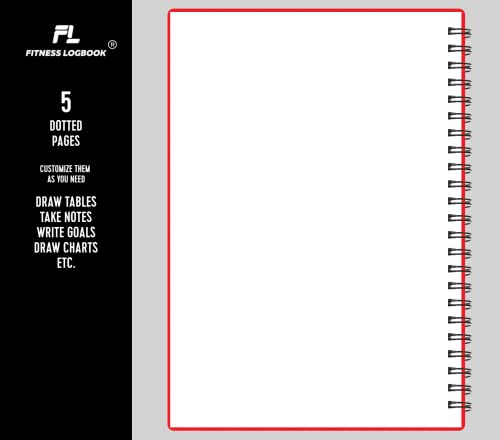 Fitness Logbook – Track 150 entrenamientos – Papel grueso, cubierta de polietileno – A5 6 x 8 pulgadas – Diario de entrenamiento sin fecha, libro de registro de planificador para rastrear la pérdida