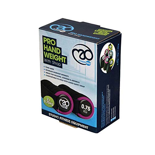 Fitness Mad Pro - Pesas para Manos (0,75 kg), Color Morado