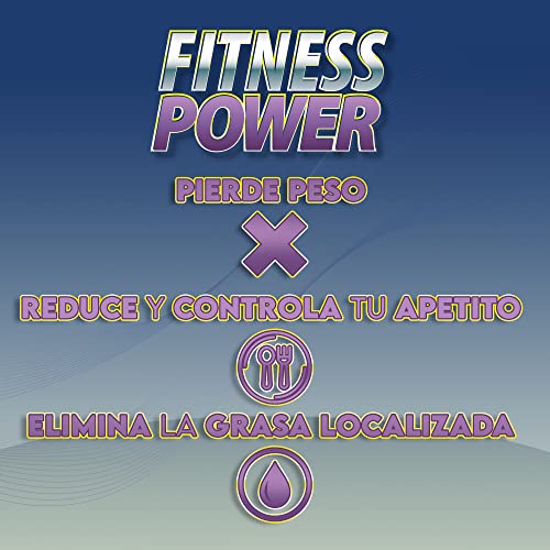 Fitness Power | Quemagrasas | Potente adelgazante | Efecto termogénico | Garcinia Cambogia, Extracto de Frambuesa, Café Verde y Mango Africano | Sabor café | 60 comprimidos masticables