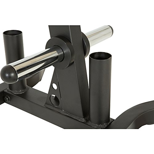 Fitness Reality Clase X Estante olímpico para árbol/Platos, Soportes de Barra, Postes de Almacenamiento cromados, Capacidad de 1000 Libras con garantía Limitada de por Vida, Unisex, Negro, 1000 LB