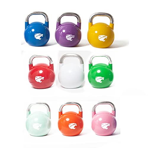 Fitness Tech - Kettlebell de Competición - Pesa Rusa - Entrenamiento de Alto Rendimiento - Material Acero Fundido Macizo - 14 Kg