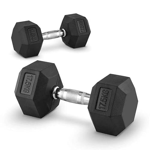 Fitness Tech Mancuernas hexagonales 10kg- Set 2 Unidades