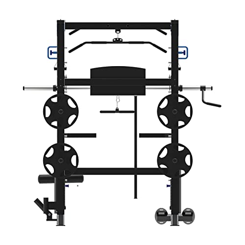 Fitness Tech - Máquina Musculación Multipower - Smith Machine F12 - Entrenamiento Completo - Alta Resistencia - 175x210x232 Cm