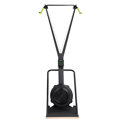 Fitness Tech - Máquina Ski Erg con Plataforma - Entrenamiento Completo de Musculación y Cardio - Entrenamiento de Alta Resistencia - 130 X 60 X 214 Cm