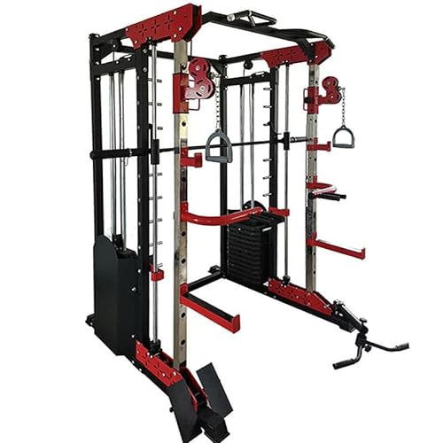 Fitness Tech - Smith Machine S 8000 - Máquina de Musculación Completa - Entrenamiento de Alta Intensidad - Alta Resistencia